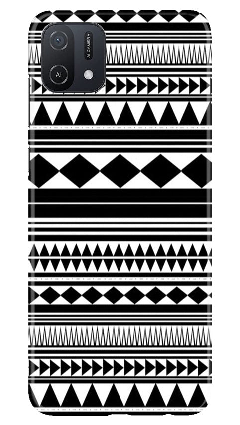 Black white Pattern Case for Oppo A16K