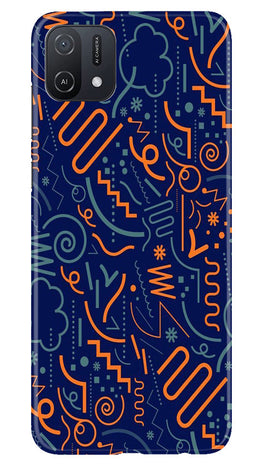 Line Art Baground Case for Oppo A16K