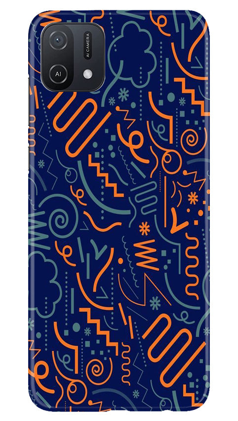 Line Art Baground Case for Oppo A16K