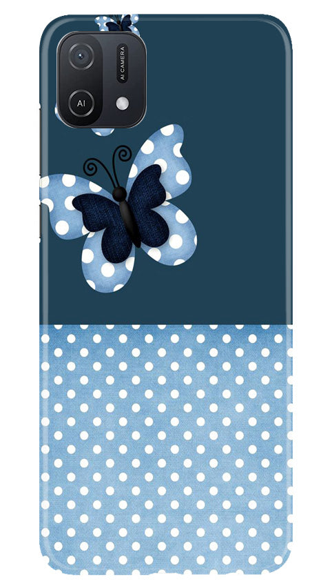 White dots Butterfly Case for Oppo A16K