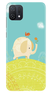 Elephant Painting Mobile Back Case for Oppo A16K (Design - 46)