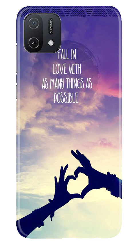Fall in love Case for Oppo A16K