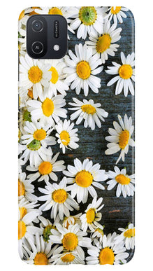 White flowers2 Mobile Back Case for Oppo A16K (Design - 62)