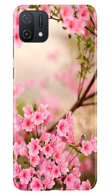 Pink flowers Mobile Back Case for Oppo A16K (Design - 69)