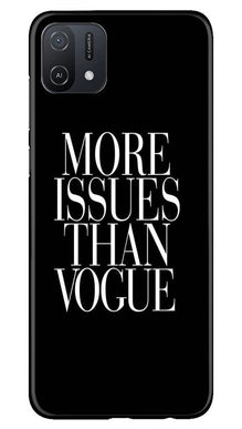 More Issues than Vague Mobile Back Case for Oppo A16K (Design - 74)