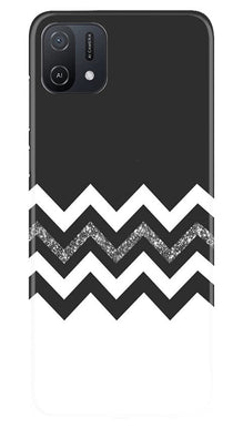 Black white Pattern2Mobile Back Case for Oppo A16K (Design - 83)