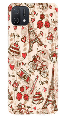 Love Paris Mobile Back Case for Oppo A16K  (Design - 103)