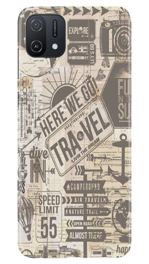 Travel Case for Oppo A16K  (Design - 104)