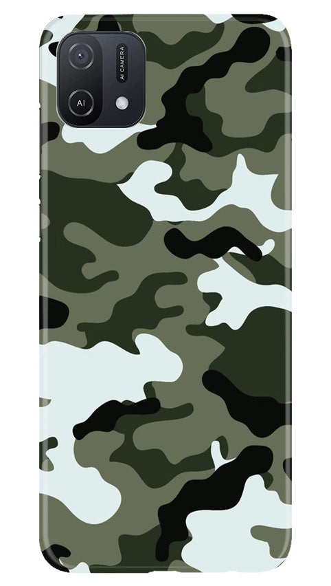 Army Camouflage Case for Oppo A16K  (Design - 108)