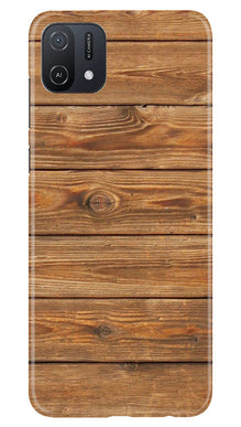 Wooden Look Mobile Back Case for Oppo A16K  (Design - 113)