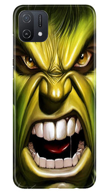Hulk Superhero Mobile Back Case for Oppo A16K  (Design - 121)