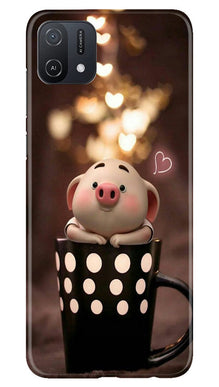 Cute Bunny Mobile Back Case for Oppo A16K (Design - 182)