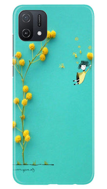 Flowers Girl Mobile Back Case for Oppo A16K (Design - 185)