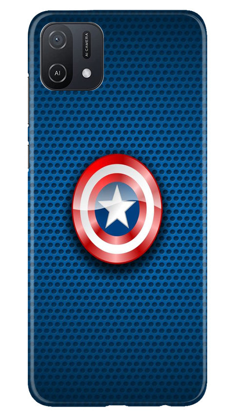 Captain America Shield Case for Oppo A16K (Design No. 222)