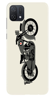 MotorCycle Mobile Back Case for Oppo A16K (Design - 228)