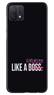 Like a Girl Boss Mobile Back Case for Oppo A16K (Design - 234)