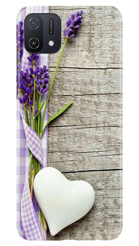 White Heart Case for Oppo A16K (Design No. 260)