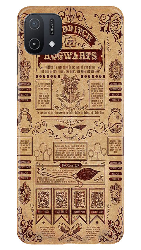 Hogwarts Mobile Back Case for Oppo A16K (Design - 266)