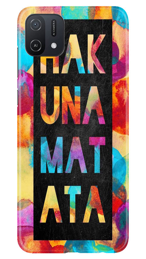 Hakuna Matata Mobile Back Case for Oppo A16K (Design - 285)