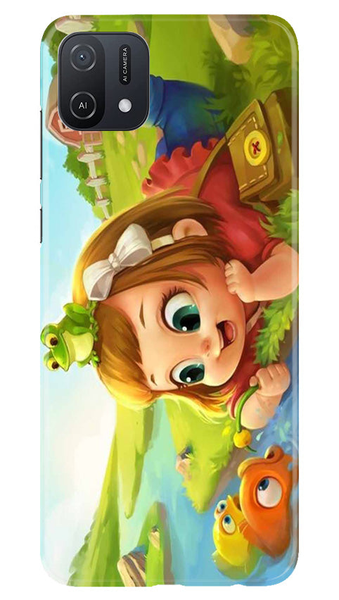 Baby Girl Mobile Back Case for Oppo A16K (Design - 301)