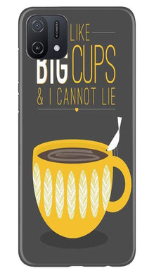 Big Cups Coffee Mobile Back Case for Oppo A16K (Design - 312)