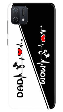 Love Mom Dad Mobile Back Case for Oppo A16K (Design - 344)