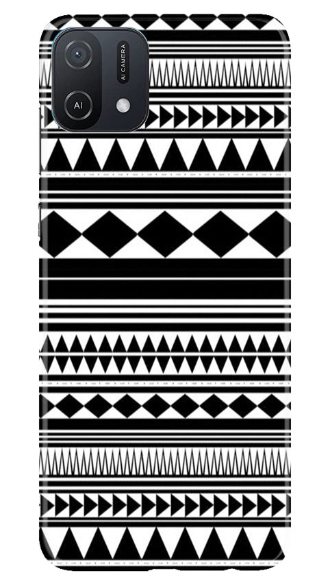Black white Pattern Case for Oppo A16e