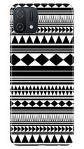 Black white Pattern Case for Oppo A16e