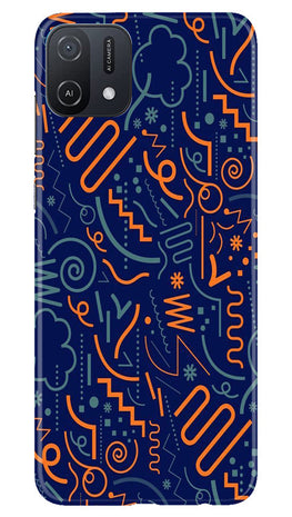 Line Art Baground Case for Oppo A16e