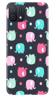 Elephant Baground Mobile Back Case for Oppo A16e (Design - 44)