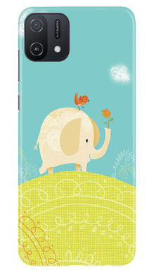 Elephant Painting Mobile Back Case for Oppo A16e (Design - 46)