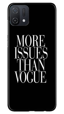 More Issues than Vague Mobile Back Case for Oppo A16e (Design - 74)