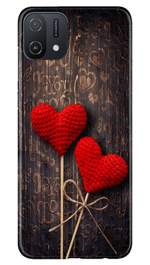 Red Hearts Mobile Back Case for Oppo A16e (Design - 80)
