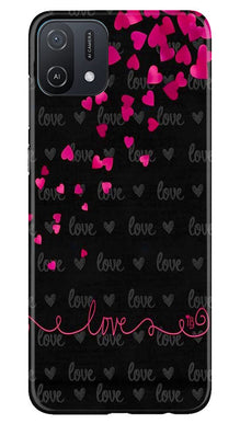 Love in Air Mobile Back Case for Oppo A16e (Design - 89)