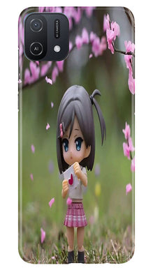Cute Girl Mobile Back Case for Oppo A16e (Design - 92)