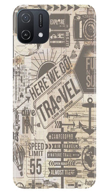 Travel Mobile Back Case for Oppo A16e  (Design - 104)