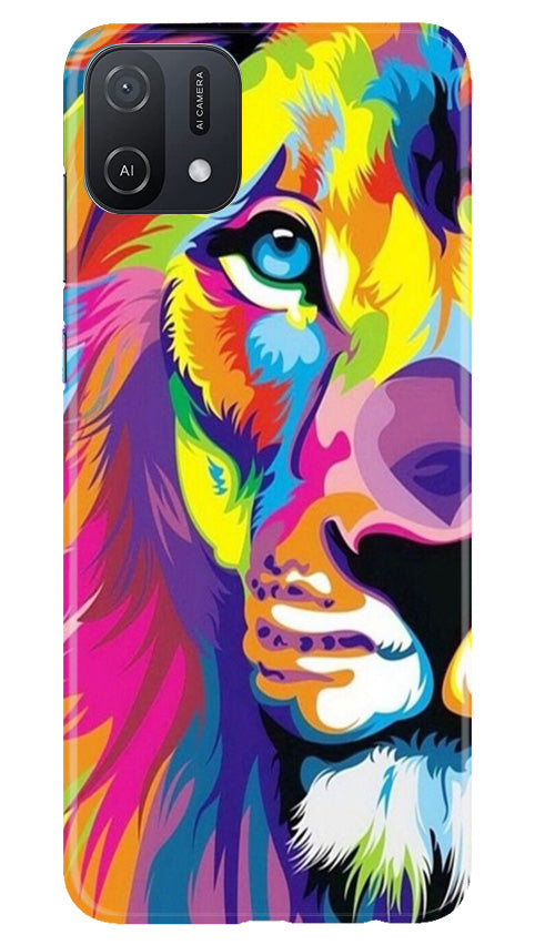 Colorful Lion Case for Oppo A16e(Design - 110)