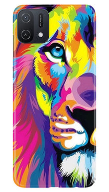 Colorful Lion Mobile Back Case for Oppo A16e  (Design - 110)