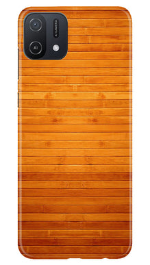 Wooden Look Mobile Back Case for Oppo A16e  (Design - 111)