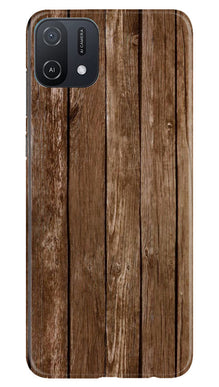 Wooden Look Mobile Back Case for Oppo A16e  (Design - 112)