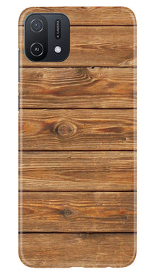 Wooden Look Mobile Back Case for Oppo A16e  (Design - 113)