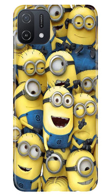 Minions Mobile Back Case for Oppo A16e  (Design - 127)
