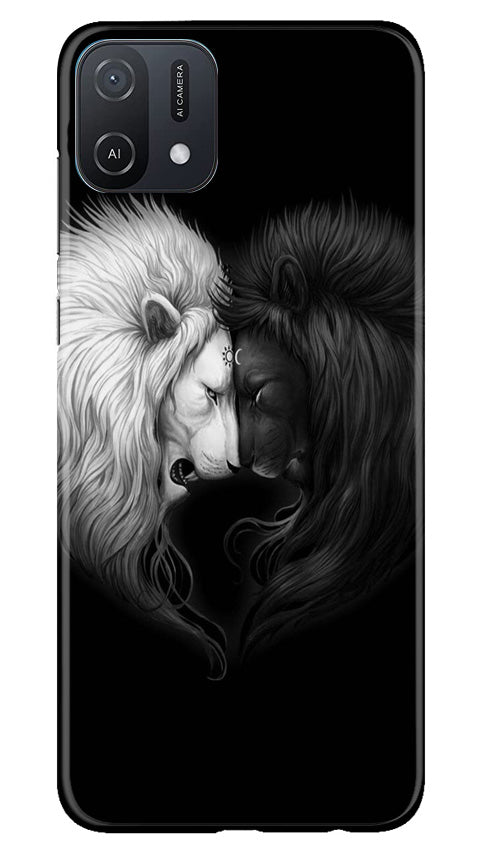 Dark White Lion Case for Oppo A16e(Design - 140)