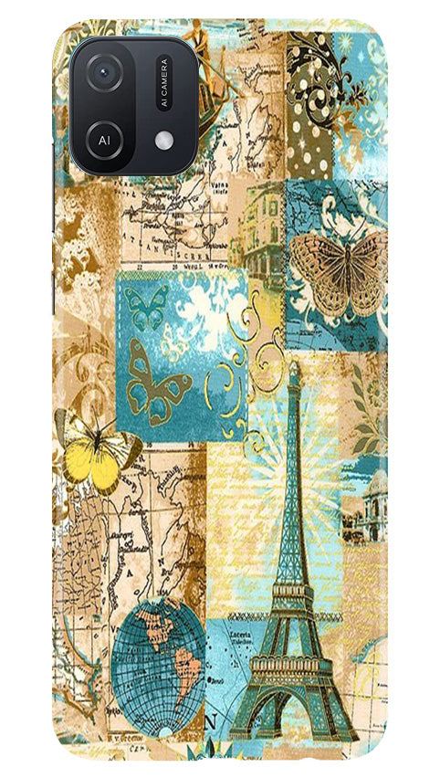 Travel Eiffel Tower Case for Oppo A16e (Design No. 175)