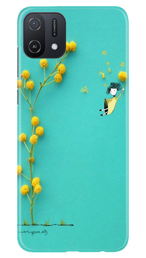 Flowers Girl Case for Oppo A16e (Design No. 185)