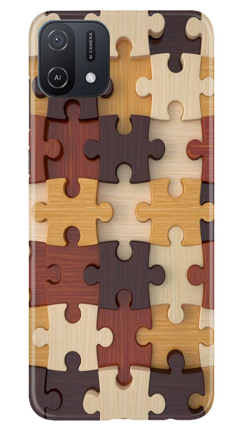 Puzzle Pattern Case for Oppo A16e (Design No. 186)