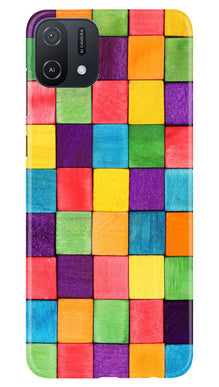 Colorful Square Mobile Back Case for Oppo A16e (Design - 187)