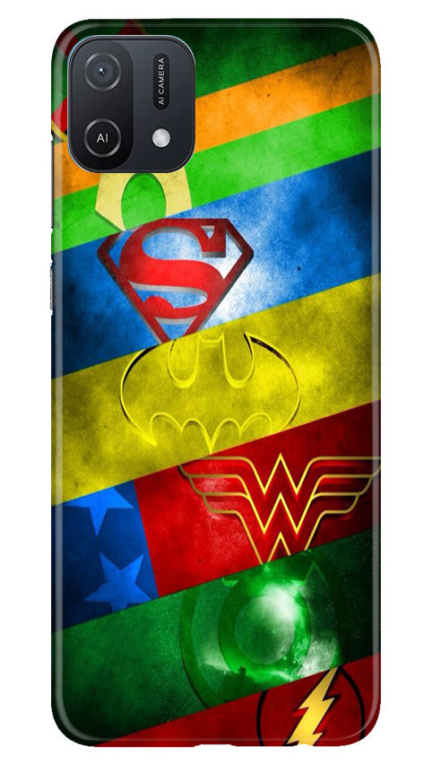 Superheros Logo Case for Oppo A16e (Design No. 220)