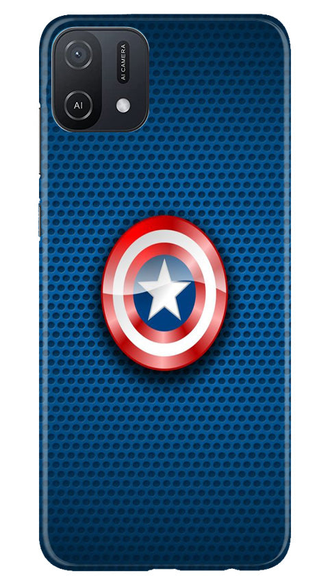 Captain America Shield Case for Oppo A16e (Design No. 222)