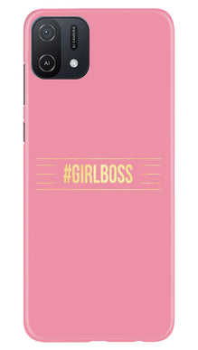 Girl Boss Pink Mobile Back Case for Oppo A16e (Design - 232)